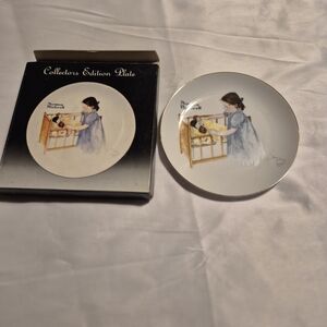 Collectors Edition Plate with Girl and Dog Design